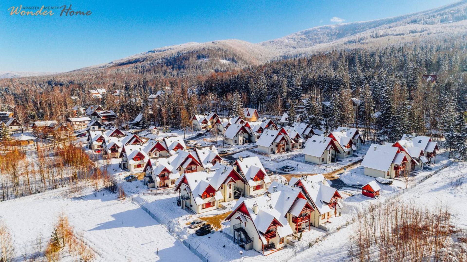 Wonder Home - Domki Gorskie Z Kominkami, Bezplatnym Parkingiem I Placem Zabaw Na Terenie Kompleksu Karpacz Esterno foto